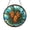 Acrylic 3.5 Inch, variant on Pine Cone Stained Glass Round Suncatcher – Woodland Forest Window Hanging, Rustic Cabin Lodge Decor Gift for Nature Lovers