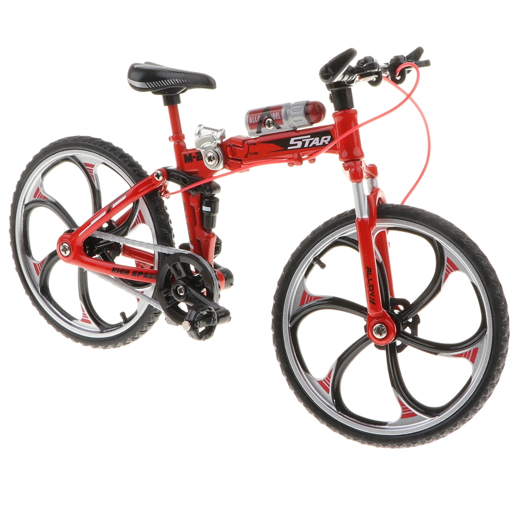 1:10 Scale Alloy Bicycle Model Velodrome Racing Bike Vehicles Toy Gift Foldable 