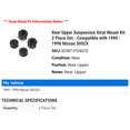 thumbnail image 2 of Rear Upper Suspension Strut Mount Kit 2 Piece Set - Compatible with 1990 - 1996 Nissan 300ZX 1991 1992 1993 1994 1995, 2 of 2