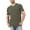 Dark Olive, variant on Ma Croix Mens Burnout Short Sleeve T Shirts Soft Faded Vintage Casual Crewneck Tee