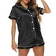 thumbnail image 2 of Women Loungewear, Comfortable Fashion Satin Pajamas Women  For Household ANGGREK Negro XXL, 2 of 6