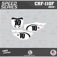 thumbnail image 3 of Kalair GFX Graphics Kit for Honda CRF110F (2019-2024) Speed Series, 3 of 5