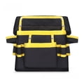 thumbnail image 3 of Heavy-Duty Oxford Cloth Electrician Tool Belt with Adjustable Waistband - Dual-Pouch Design for Hardware Tools, Wear-Resistant & Lightweight Multi-Functional Work Waist Pack with Hooks, Yellow-Black, 3 of 5