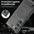 thumbnail image 4 of Nalacover Magnetic for Galaxy S23 Case with Invisible Stand[Compatible with MagSafe][Military Drop Protection] Shockproof Slim Phone Cover Compatible with Samsung Galaxy S23, Gray, 4 of 9