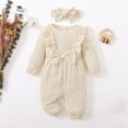 thumbnail image 2 of Durtebeua Baby Girl Outfits Set Fall Winter Clothing Set Long Sleeve Hoodie Pants 0-3 Months, 2 of 5