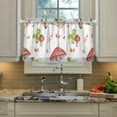 thumbnail image 5 of Coolnut Mushroom Kitchen Curtains 2 Panels, UV Protected Tier Curtains Half Window Curtains for Guest Room Bathroom Sink Laundry Room Basement,24"x 27", 5 of 6
