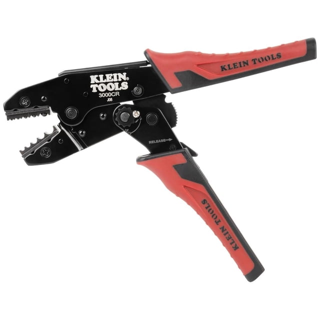 Klein Tools 3006CR Herramienta de crimpado para terminales no aislados, crimpadora de carraca, alamb