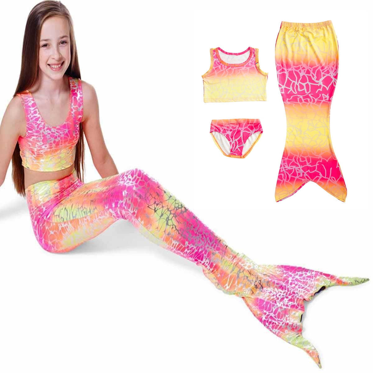 mermaid tail bathing suit walmart