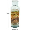 thumbnail image 3 of DecMode 18" Abstract Recycled Glass Vase with Swirled Colored Glass Bands, 3 of 10