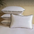 thumbnail image 5 of MEUDYT Goose Feather Down Pillows Queen Size Set of 2, 600TC 100% Cotton Cover Hotel Collection Bed Pillows，20"x28", 5 of 7