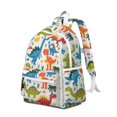 thumbnail image 2 of Cute Dinosaur Pattern Backpack for School,Cute School Bag,Schoolbag with Adjustable Shoulder Straps & Padded Back,13.4"x11"x4.7", 2 of 6
