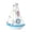 B004- Style D, variant on Shelf Decorations, Bathroom Shelf Decor, Office Shelf Decor, Coastal Room Decor, Hand Painted 6X4.5X1 Inch Mini Mediterranean Sailboat Figurine, 1 Pc Blue White Ocean Themed