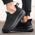 thumbnail image 2 of Men's Wide Width Slip-On Walking Shoes, Breathable Lightweight Sneakers for Hiking, Travel, Gym Training and Everyday Comfort, 2 of 9