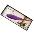 thumbnail image 3 of Calligraphy Pen, Scientific Grip Design Stainless Steel Glass Material Feather Pen  For Creation For Calligraphy Practice, 3 of 8