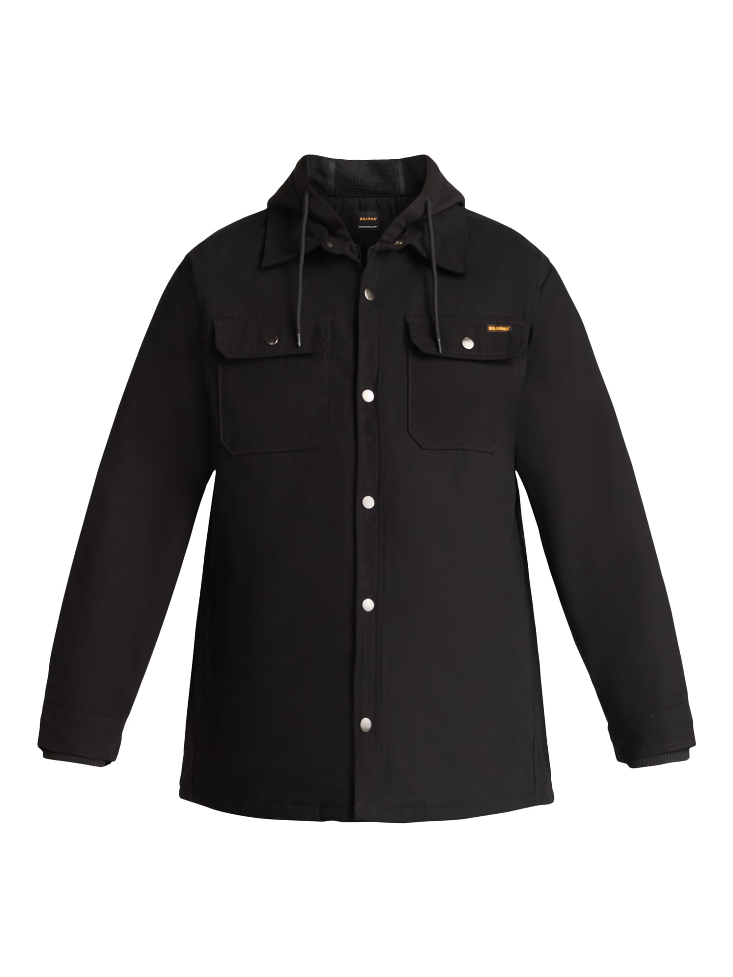 Brahma Men's and Big Men's Hooded Shirt Jacket, Midweight, Sizes S-3XL