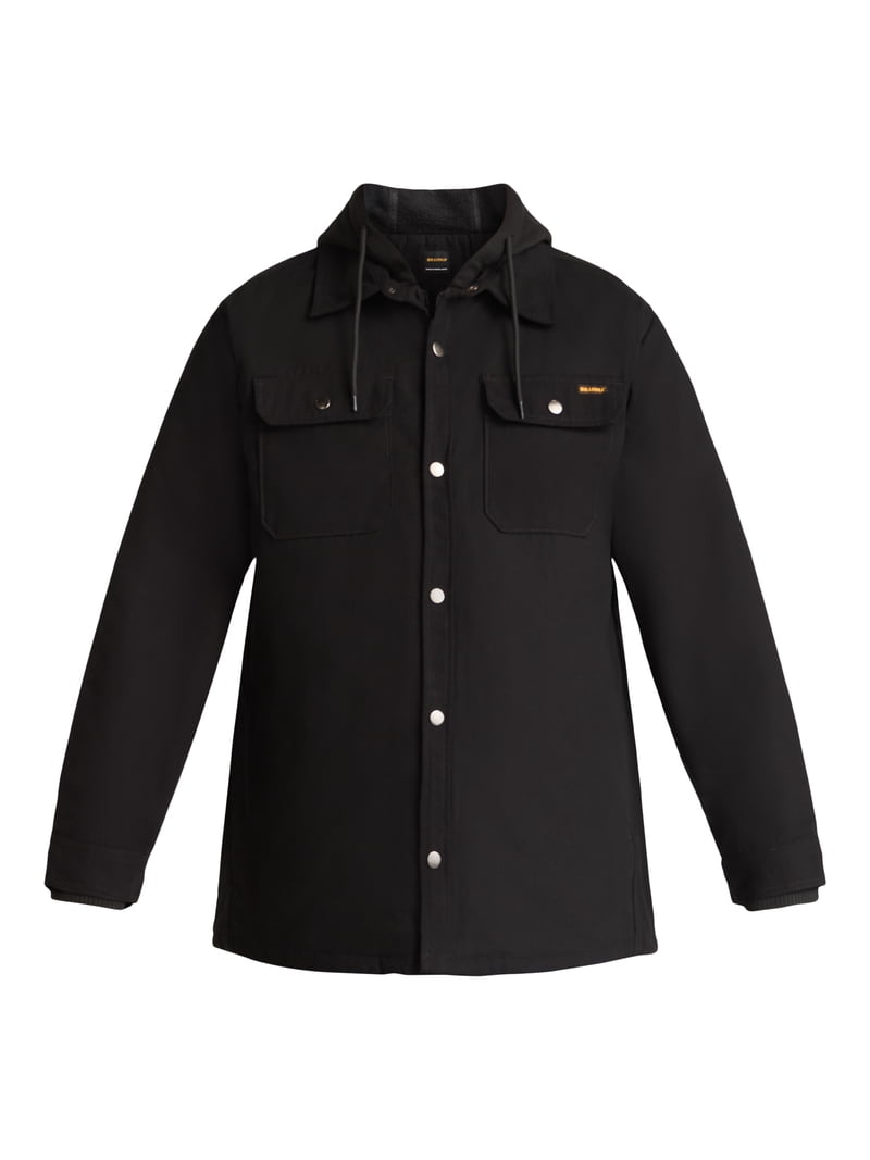 Brahma Men's and Big Men's Hooded Shirt Jacket, Midweight, Sizes S
