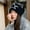 2, variant on New Pullover Hat Women's Spring and Autumn Trend Big Head Knitted Stacking Hats Men Striped Warm Skull Beanie Cap