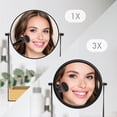 thumbnail image 5 of Better Homes & Gardens Vanity Mirror, 6.5in. Desk Mirror with 1X/3X Magnification and Bamboo Storage Tray, 5 of 8