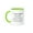 Green/White, variant on 3drose, 17 Years of Marriage 17th Wedding Anniversary in Months Days Hours, 11oz Mug
