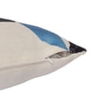 thumbnail image 3 of Laddha Home Designs Handwoven Abstract Embroidered Throw Pillow - 24" - Cream and Blue, 3 of 7