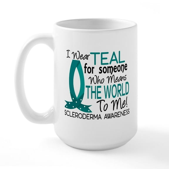 CafePress - Scleroderma Meansworldtome1 Large Mug - 15 oz Ceramic Large White Novelty Mug