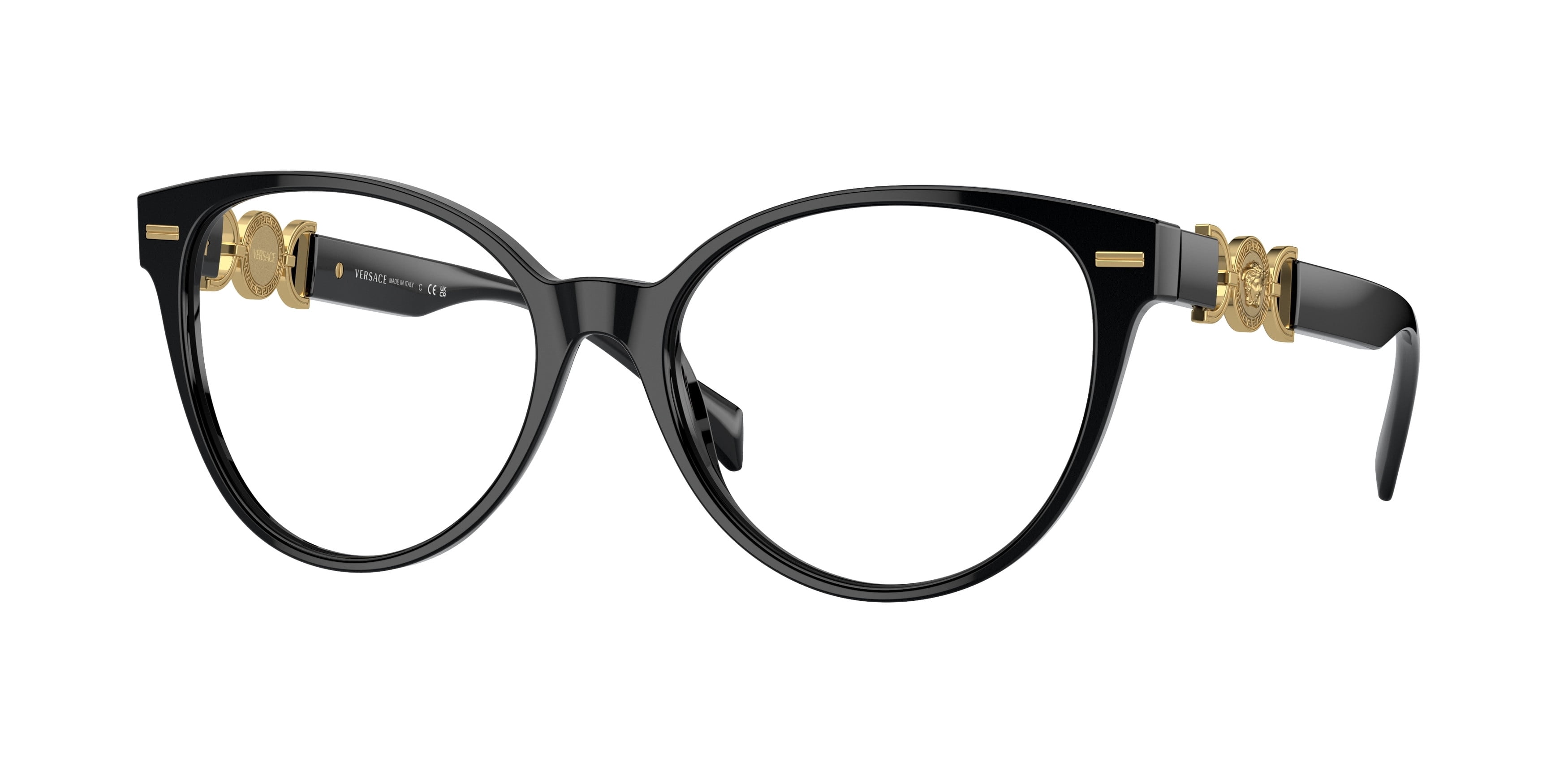 Versace Eyeglasses VE3249 108 54mm Havana / Demo Lens Versace VE3349U 108 Havana Eyeglasses for Woman - LookerOnline main image 4