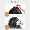 thumbnail image 3 of Jumpingount Peine para lavar el cabello húmedo, limpieza profunda para refrescar el cuero cabelludo, cepillo de masaje de silicona, herramienta Cuidado del cabello Verde, 3 of 6