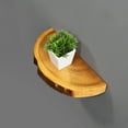[PJ Collection] Small Live Edge Floating Wall Shelf with Paulownia Wood