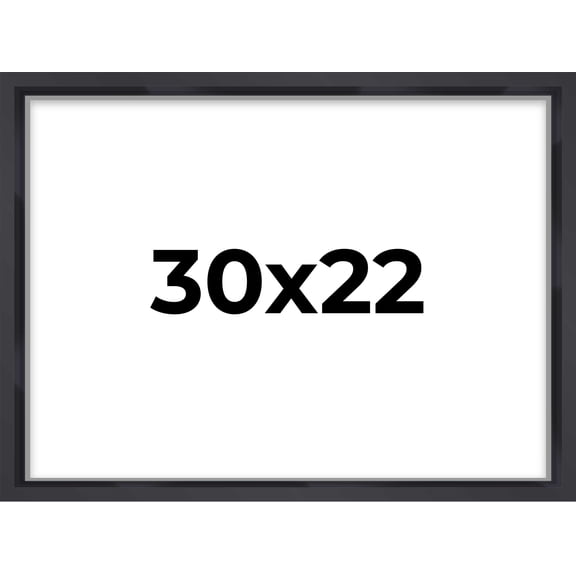 30x22 Black Shadowbox Frame - Interior Size 30x22 by 1 Inches - Made to Display Items Up To 1 Inches Deep
