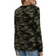 thumbnail image 5 of Camiseta de manga larga con cuello en V para mujer a la moda blusa con estampado de botones de otoño Fridja  ghj987+1352, 5 of 6