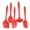 Red, variant on Chef Craft Premium 5-Piece Silicone Kitchen Utensil Set – Heat-Resistant, Non-Stick Safe, Red