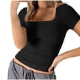 thumbnail image 1 of Birdeem Blouses pour Femmes Mode Été Slim Manches Courtes Blouse, 1 of 12
