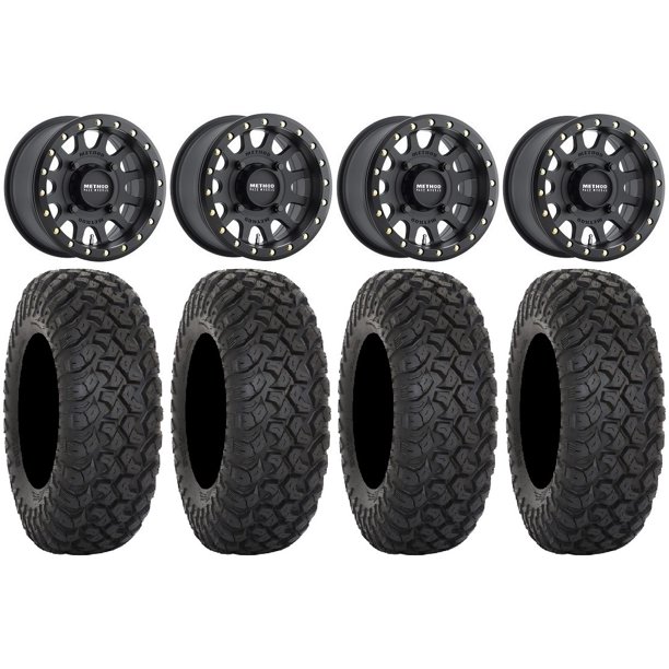 Method 401 lk 15 Wheels Bk 5 1 Wheels 32 Rt3 Tires Can Am Maverick X3 Honda Pioneer 1000 Talon Walmart Com