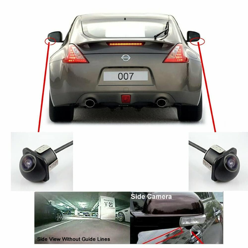 Pair Car Side Mirror Camera Side View Mirror Mount Cameras High