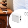 thumbnail image 2 of 120W Multiport Fast Charging Station Power Adapter Block for Multiple Mobile Devices Travel, 2 of 3
