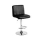 thumbnail image 1 of SET DE 2 BANCOS PARA BARRA  CON RESPALDO CUADRADO COLOR NEGRO, 1 of 6