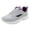 Grey, variant on Rokment Women's Running Shoes Spring Fall Casual Leather Lace up Tennis Fashion Sneakers Comfortable Memory Foam Jogging Nursing Non Slip Work Shoes Black Size 6.5