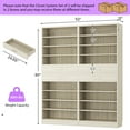 thumbnail image 6 of Homieasy 2-Pack 10-Tier Shoe Cabinet Set with 4 Drawers, 65cm Width Freestanding Organizer – for Entryway, Bedroom, Living Room,White Oak, 6 of 9