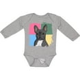 thumbnail image 3 of Inktastic Blue French Bull Dog Boys or Girls Long Sleeve Baby Bodysuit, 3 of 5