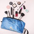 thumbnail image 6 of Portable Storage Bag 7.9×3.5×2.4in Simple Design Convenient Storage And Finishing Bag Light Body Can Be Used As A Cosmetic Bag Storage Bag Steelblue Marble_1, 6 of 8