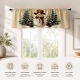 thumbnail image 3 of AshasdS Snowman Winter Window Valance Christmas Curtain Valance Holiday Seasonal Window Decor Home Decoration, 3 of 5
