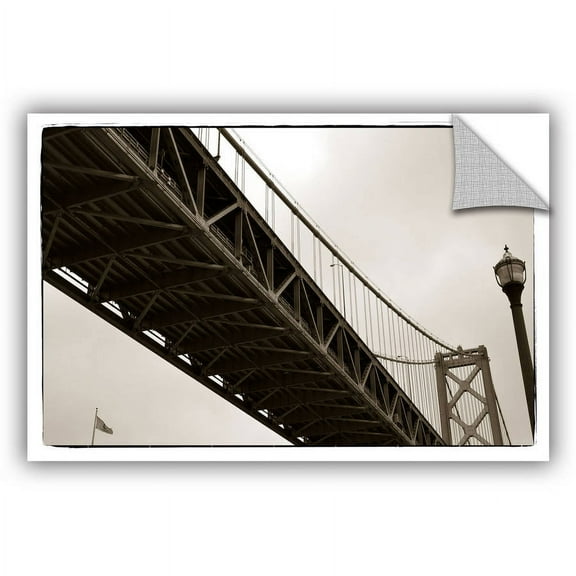 ArtWall Kevin Calkins "Bay Bridge and Lightpole" Art Appeals Removable Wall Art