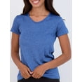 thumbnail image 3 of Real Essentials 5 Pack: Women's Short Sleeve V-Neck Activewear T-Shirt Dry-Fit Wicking Yoga Top (Available in Plus), 3 of 6