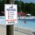 Decorative Swimming Pool Rules Signs Indoor/Outdoor Aluminum Metals