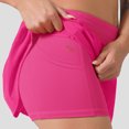 thumbnail image 5 of Falda de tenis plisada colorida para mujer, falda corta deportiva de secado rápido antiexposición, falda de yoga para golf, 5 of 5