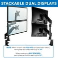 thumbnail image 5 of Mount-It! Dual Monitor Desk Mount | Fits 17-32 Inch Screens, 5 of 11
