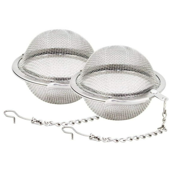 Kanecdo Stainless Steel Mesh Tea Ball, Extra Fine Mesh Tea Infuser for Loose Leaf Tea, Tea Strainers Tea Infuser Strainer Filters for Tea 2piece set