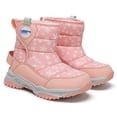 thumbnail image 7 of Afuyipoi Kids' Snowflake Print Winter Snow Boots Warm Fleece Lined Outdoor Active Sport Boots Size 9.5 Little Kid - 3 Big Kid Beige Size 12 Little Kids, 7 of 7