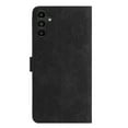 thumbnail image 3 of Leather For Samsung Galaxy S24 5G Case Flower Embossed 3-card  Flip Wallet Leather Case with Card Holder Magnetic Closure ,Detachable Wrist Strap,Shockproof Phone Cases Cover,Black,For Galaxy S24 5G, 3 of 9