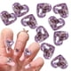 thumbnail image 1 of Encantos de uñas de corazón 3D, 10 piezas de diamantes de imitación de corazón de cristal, gemas de uñas, dijes de arte de uñas, dijes en forma de corazones para decoraciones de joyas de uñas, 1 of 6
